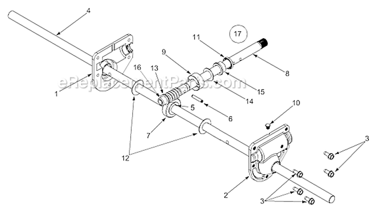 Page C Diagram and Parts List for 31AE663H401 2003 Yard Man Snow Blower